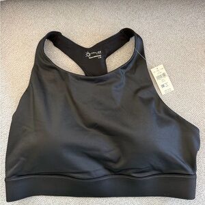 Aerie Offline High-Neck Sports Bra - Black